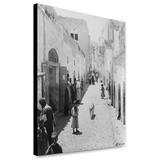 Canvas Print: The Main Street Leading From The Church Of Nativity Bethlehem