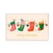 Snow Decor Kitchen Rug Let It Snow Christmas Winter Holiday Party Floor Mat Home Kitchen Christmas Decoration 15.7X23.6 (Carpet)