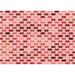 Ahgly Company Indoor Rectangle Patterned Deep Rose Pink Area Rugs 3 x 5