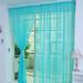 Window Sheer Curtains 17 Long 39 Width 2 Panels Clear Sheer Curtains Solid Color Bedroom Children Living Room Yard Kitchen