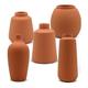 Koyal Wholesale Ceramic Bud Vases Modern Decorative Vases for Wedding Set of 5 Small & Tall Vases Terracotta