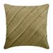 Throw Pillow Covers Contemporary Dark Beige Pillow Cover 24x24 inch (60x60 cm) Faux Suede Pillow Cover Couch Textured Pintucks Solid Pillow Beige Pillow - Contemporary Dark Beige