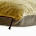 Decorative Gold 26 x26 (65x65 cm) Euro Size Shams Velvet Double Side Top Zipper Leather Puller Euro Shams For Sofa Solid Color Pattern Modern Style - Velvet Gold Jules