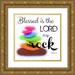 Greene Taylor 20x20 Gold Ornate Wood Framed with Double Matting Museum Art Print Titled - Blessed Is The Lord