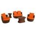 Romantic Collection outdoor 5-piece Conversation Set