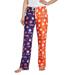 Women's Concepts Sport Orange/Purple Clemson Tigers Breakthrough Split Design Knit Sleep Pants