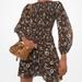 Michael Kors Dresses | Michael Kors Floral Georgette Dress | Color: Brown | Size: M