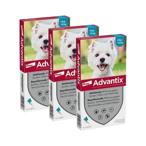 Advantix Spot on für Hunde 4 - 10 kg 3x4 St Lösung