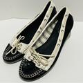 Coach Shoes | Black And White Leather And Patent Leather Coach Shoes. Size 6 | Color: Black/White | Size: 6