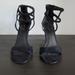 Nine West Shoes | Nine West Suede Black Double Ankle Strap Heels 9 | Color: Black | Size: 9