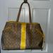 Coach Bags | Coach Logo Leather Purse Tan And Yellow Great Purse Or Briefcase! | Color: Tan/Yellow | Size: Os