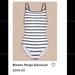 Burberry Swim | Burberry Breton Stripe Bathingsuit | Color: Blue/White | Size: Xs