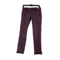 American Eagle Outfitters Jeans | American Eagle Skinny Burgundy Brown Denim Jeans Low Rise Size 2 Double Buttons | Color: Brown/Red | Size: 2