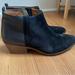 Madewell Shoes | Madewell Charley Two Tone Back Leather Suede Ankle Booties Size 8.5 | Color: Black | Size: 8.5