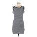 One Clothing Casual Dress: Blue Stripes Dresses - Women's Size Medium