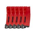 Lancer Tactical Lancer Tactical 130RD High Speed Mid-Cap Mag Pack of 5 Red LT-MIDMAG-HSR-5P