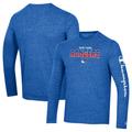 Men's Champion Heather Royal New York Rangers Tri-Blend Long Sleeve T-Shirt