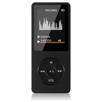 MP3-Player mit ultralanger Akkulaufzeit, bis zu 70 Stunden Musik, mit 4,6-cm-Bildschirm