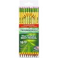 Ticonderoga Pencils Wood-Cased Pre-Sharpened #2 HB Soft Yellow 18 Count