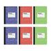 Oxford Composition Notebook 6 Pack Wide Ruled Paper 9-3/4 x 7-1/2 Inches 100 Sheets Assorted Marble Covers 2 Each: Blue Green Red (63762)