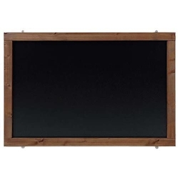 Rustikale Tafel Kreidetafel Wandtafel Küchentafel mit Holzrahmen / Kolonial 50x100cm Image