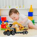 Back to School Saving! Feltree Toys Car Model Toys Clearance Alloy Engineering Vehicle Four-wheel Excavator Children s Boy Toy Gift Yellow