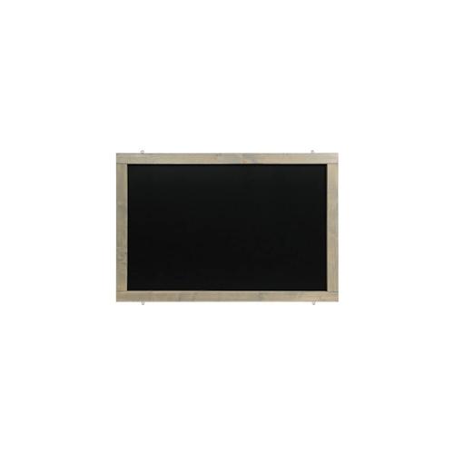 Rustikale Tafel Kreidetafel Wandtafel Küchentafel mit Holzrahmen / Grau 50x100cm
