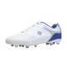 DREAM PAIRS Mens Soccer Cleats Outdoor Football Shoes Firm Ground Soccer Shoes SUPERFLIGHT-2 WHITE/ROYAL Size 9.5