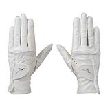 MIZUNO Golf Gloves Double Grip 2021 Model Women s Both Hands Artificial Leather + Silicone Processing x Synthetic Leather White 18cm 5MJWB10101