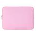 Anvazise Waterproof Shockproof Zip Laptop Notebook Sleeve Bag Protection Case for MacBook Pink 15inch