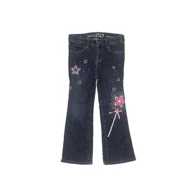 Baby Gap Jeans - Adjustable Boot Cut Denim: Blue Bottoms - Kids Girl's Size 4 - Dark Wash