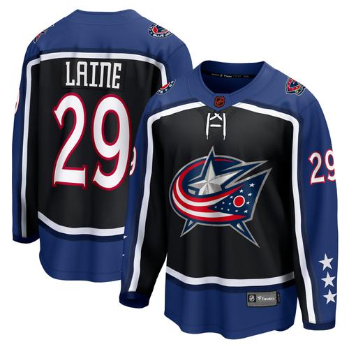 Columbus Blue Jackets Fanatics Branded Special Edition 2.0 Breakaway Jersey – Schwarz – Patrik Laine – Herren