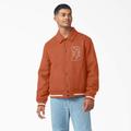 Dickies Men's Collegiate Jacket - Gingerbread Brown Size XS (TJE02)