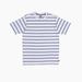 Dickies Men's Skateboarding Striped T-Shirt - Light Gray Stripe Size L (WS069)
