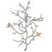 Splendid Aluminum Branch Wall Sculpture, Small, Silver