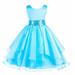 Ekidsbridal Asymmetric Ruffled Organza Sequin Flower Girl Dress Pageant Ballroom Gown 012s 12