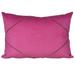 20 X 14 Inch Polyester Pillow with Zipper Accent, Set of 2, Pink