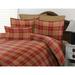 Glasgow traditional yellow and red plaid comforter set