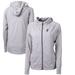 Women's Cutter & Buck Gray Ohio State Buckeyes Adapt Eco Knit Hybrid Recycled Full-Zip Hoodie