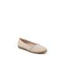 Women's Northern Flat by LifeStride in Almond Milk Fabric (Size 8 1/2 M)