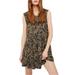 Free People Dresses | Free People Womens Fake Love Printed Mini Dress, Green, Dm | Color: Green | Size: Xs