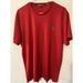 Adidas Shirts | Adidas Men's Clima Tech Short Sleeve Crew Tee Shirt Top Red Sz-Xl | Color: Red | Size: Xl