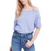Free People Tops | Free People Womens She So Cool Basic T-Shirt, Blue, Dm | Color: Blue | Size: Xs