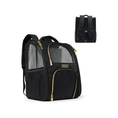 Kenneth Cole Reaction Collapsible Cat & Dog Travel Backpack Carrier, Black, 18-lbs