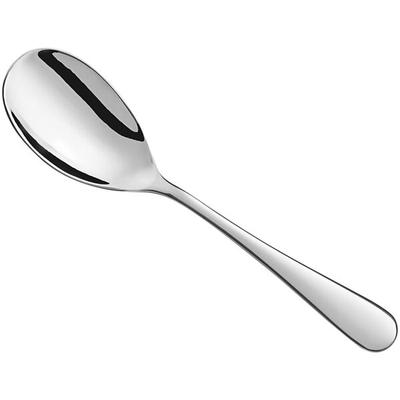 Libbey Windsor 8 7/8" 18/0 Stainless Steel Heavy Weight Small Solid Serving Spoon