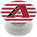 PopSockets White Arizona Diamondbacks Stripes Design PopGrip