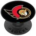 PopSockets Black Ottawa Senators Primary Logo PopGrip