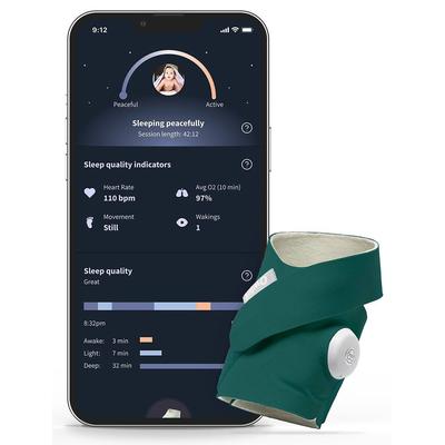 Owlet Dream Sock Smart Baby Monitor - Deep Sea Gre...