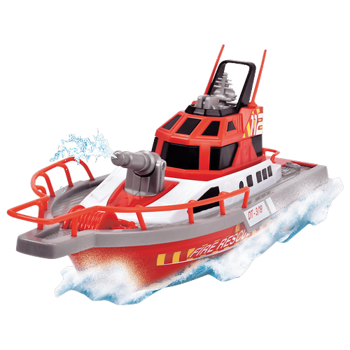 DICKIE-TOYS RC Boot Feuerwehr Spielzeugboot Rot