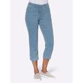 3/4-Jeans CASUAL LOOKS Gr. 23, Kurzgrößen, blau (blue, bleached) Damen Jeans Caprihosen 3/4 Hosen